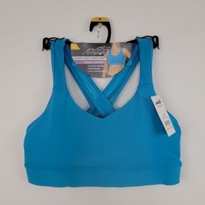 *3/$25 NWT Avia Women's Medium Impact Strappy Sports Bra Medium Ocean Teal